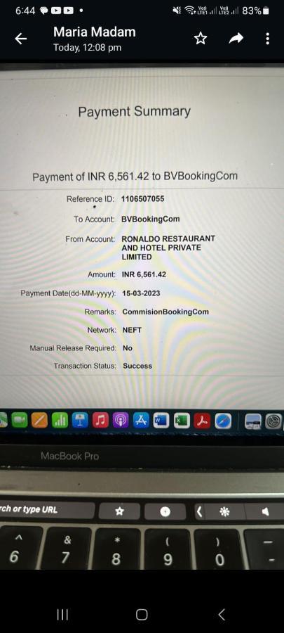 Ronaldos Old Goa Hotel Панаджи Екстериор снимка